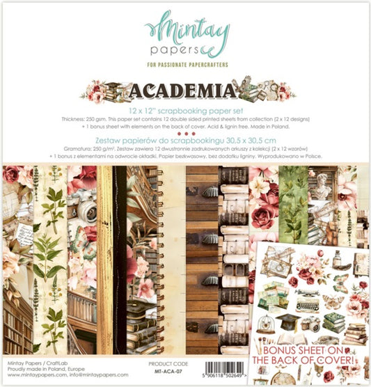 Academia 12”x12” Paper Set