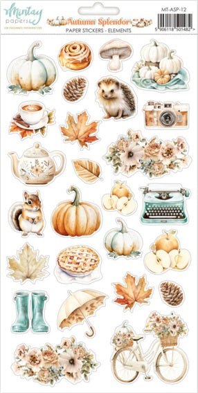 Autumn Splendor Elements Sticker Sheet