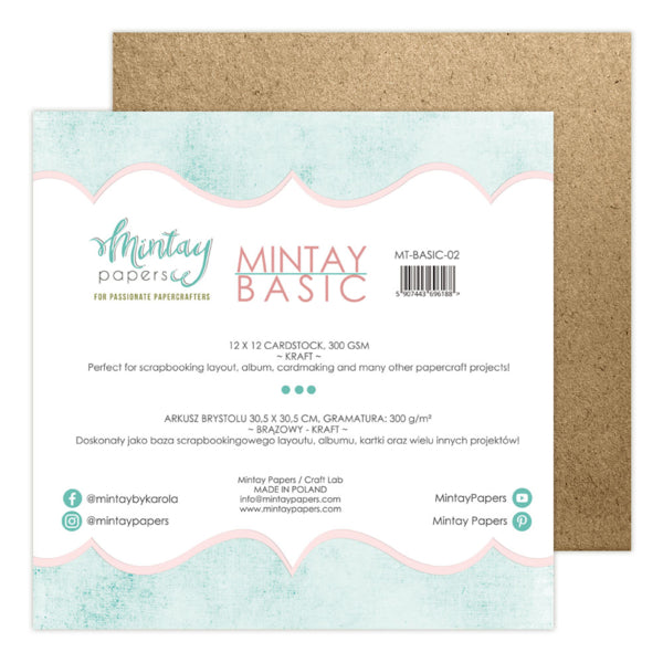 12"x12" Kraft Cardstock