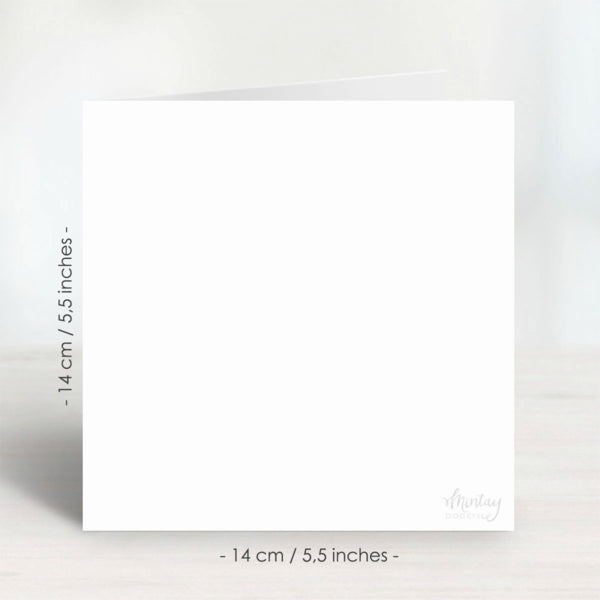 14cm x 14cm White Card Bases