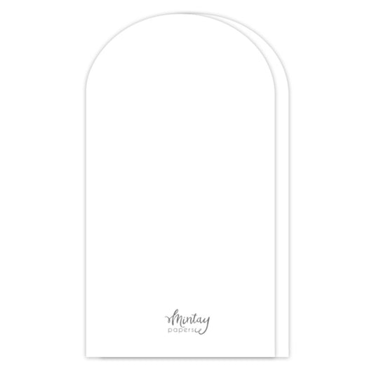 Arch Card Base - White (5 pcs)