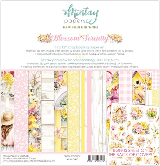 Blossom Serenity 12”x12” Paper Set