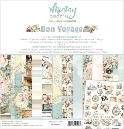 Bon Voyage 12”x12” Paper Set