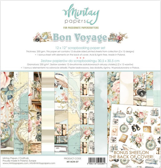 Bon Voyage 12”x12” Paper Set