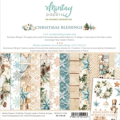 Christmas Blessings 6”x6” Scrapbooking Pad