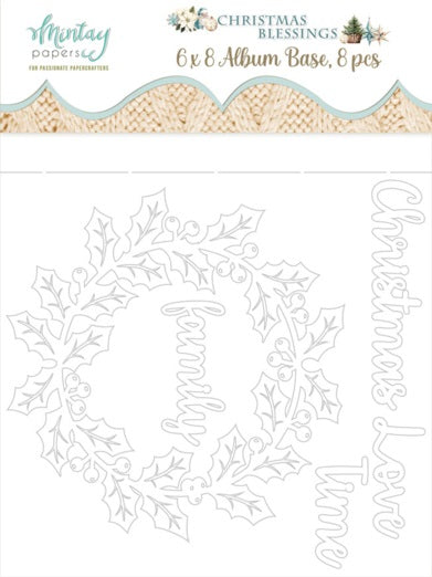 Christmas Blessings Chipboard Album Base