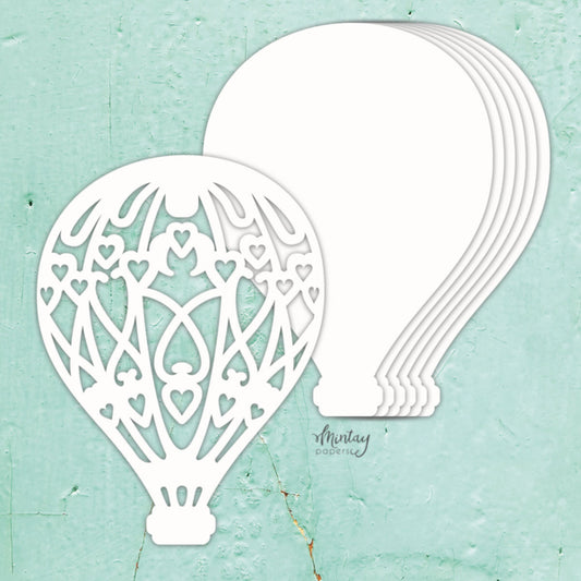 Hot Air Balloon Chipboard Album Base