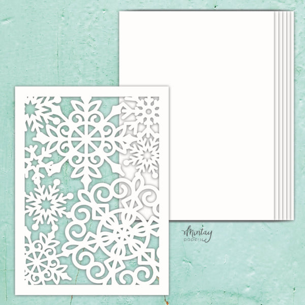 Snowflakes Chipboard Album Base