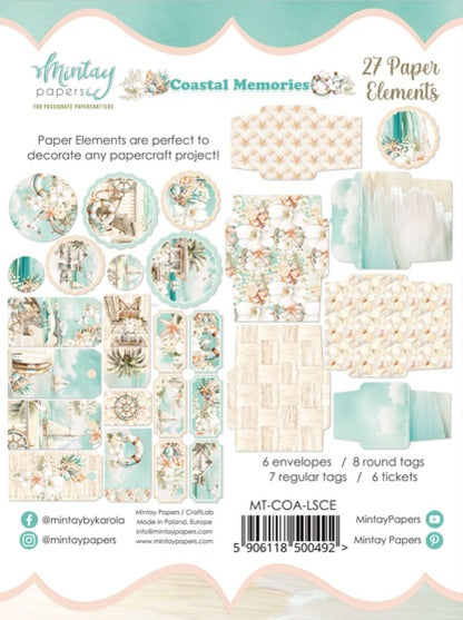 Coastal Memories Paper Elements