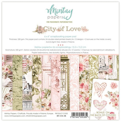 City of Love 6”x6” Scrapbooking Pad