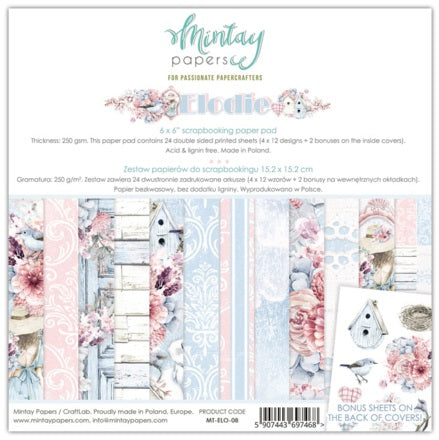 Elodie 6”x6” Scrapbooking Pad