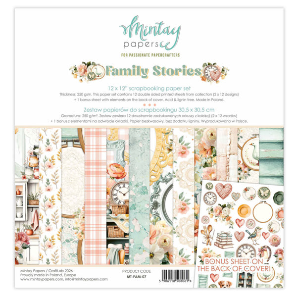 Family Stories 12”x12” Paper Set