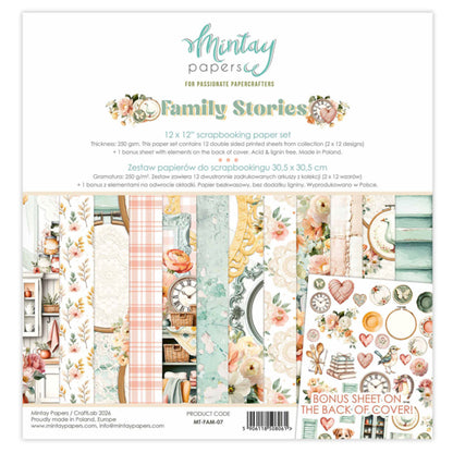 Family Stories 12”x12” Paper Set