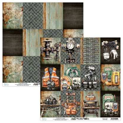 Mr. Fix It 6”x6” Scrapbooking Pad