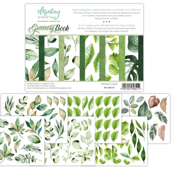 Greenery 6" x 8" Elements Pad