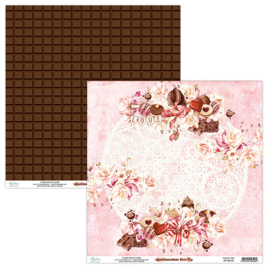 Chocolate Kiss 02 Single Sheet (12"x12")