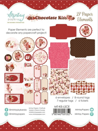 Chocolate Kiss Paper Elements