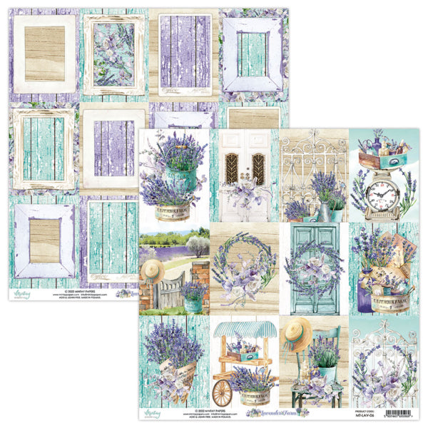 Lavender Farm 6”x6” Scrapbooking Pad