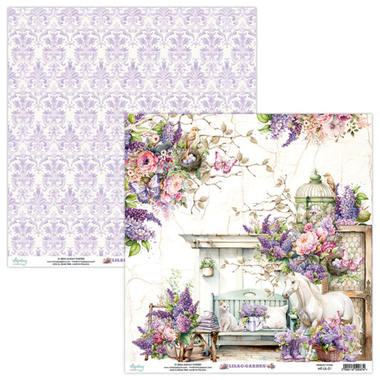 Lilac Garden 01 Single Sheet (12"x12")