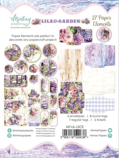 Lilac Garden Paper Elements