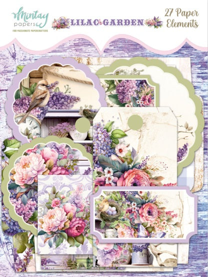 Lilac Garden Paper Elements