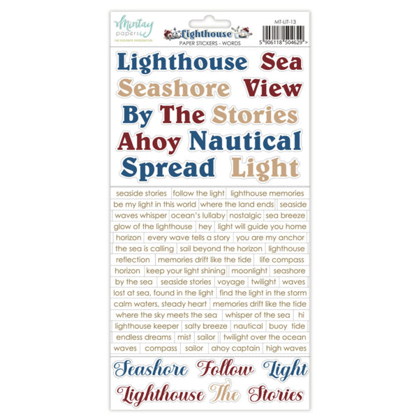 Lighthouse Sticker Sheet - Words