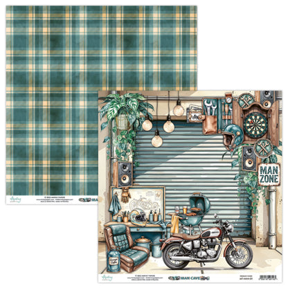 Man Cave 12”x12” Paper Set