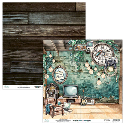 Man Cave 12”x12” Paper Set