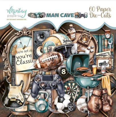 Man Cave Paper Die Cuts