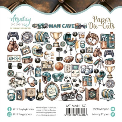 Man Cave Paper Die Cuts