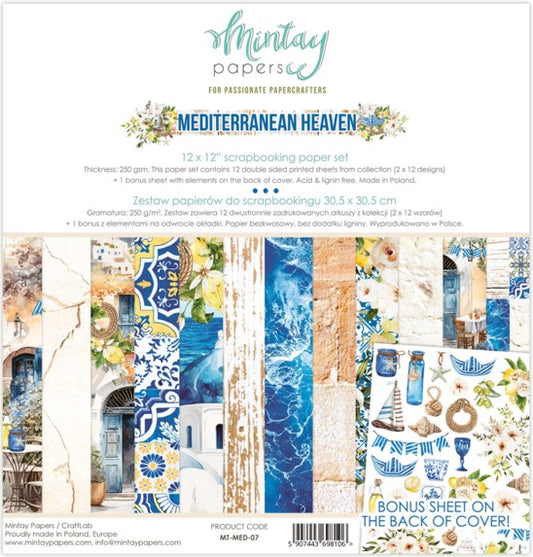 Mediterranean Heaven 12”x12” Paper Set