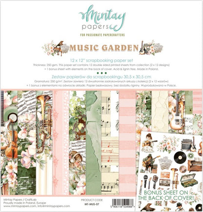 Music Garden 12”x12” Paper Set