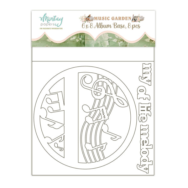 Music Garden Chipboard Album Base