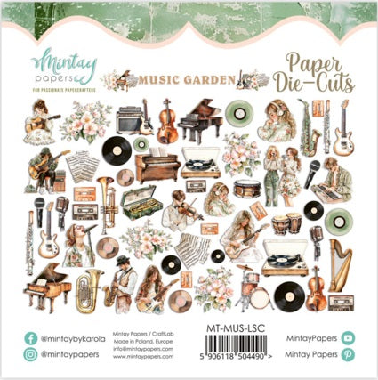 Music Garden Paper Die Cuts