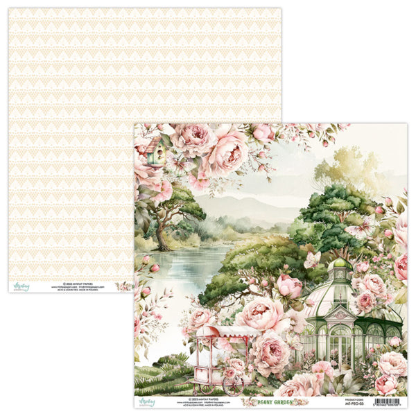 Peony Garden 6”x6” Scrapbooking Pad