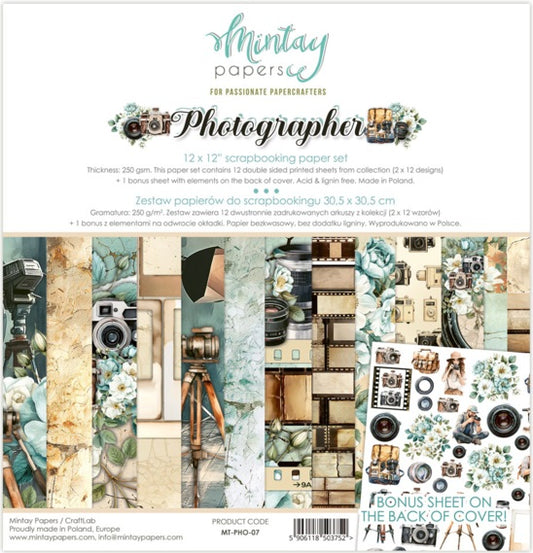 Photographer 12”x12” Paper Set