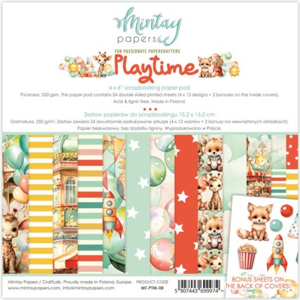 Playtime 6”x6” Scrapbooking Pad