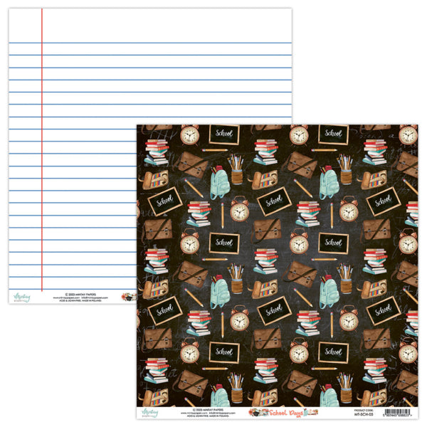 School Days 6”x6” Scrapbooking Pad