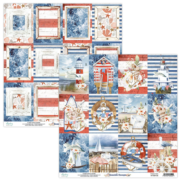 Seaside Escape 6”x6” Scrapbooking Pad