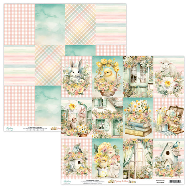 Spring is Here 6”x6” Scrapbooking Pad