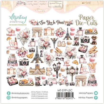 See You In Paris Paper Die Cuts