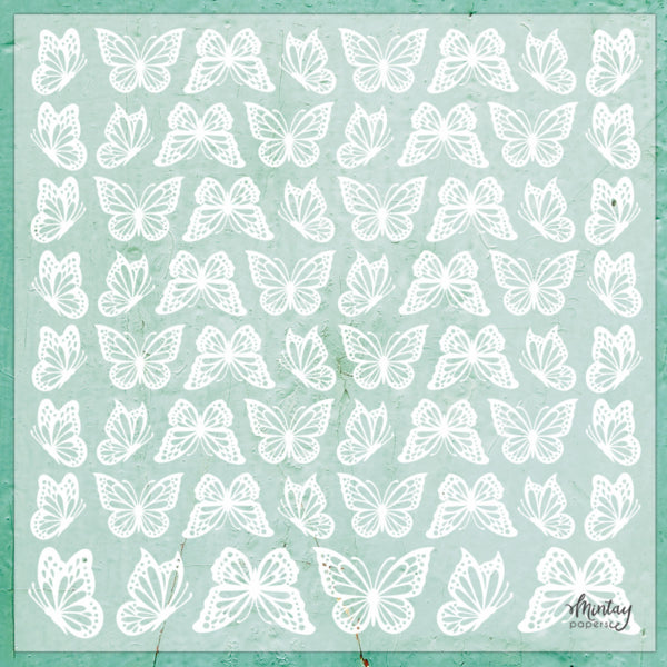 Butterflies 12"x12" Decorative Vellum