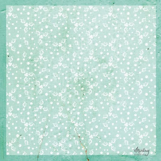 Holly Leaves 12"x12" Decorative Vellum