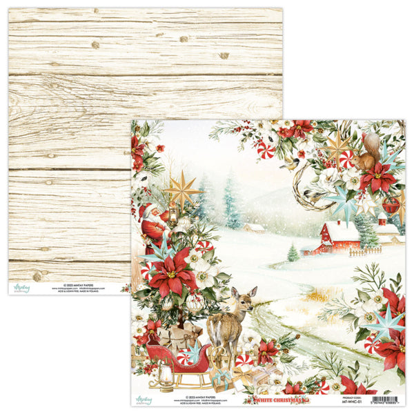 White Christmas 6”x6” Scrapbooking Pad