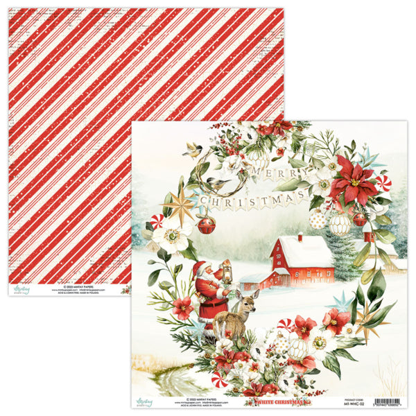 White Christmas 6”x6” Scrapbooking Pad