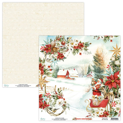 White Christmas 6”x6” Scrapbooking Pad