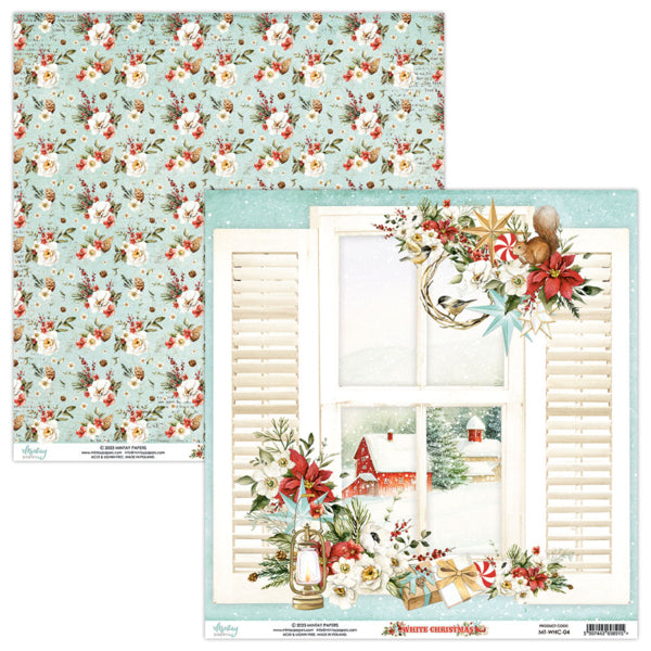 White Christmas 6”x6” Scrapbooking Pad