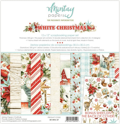 White Christmas 12”x12” Paper Set