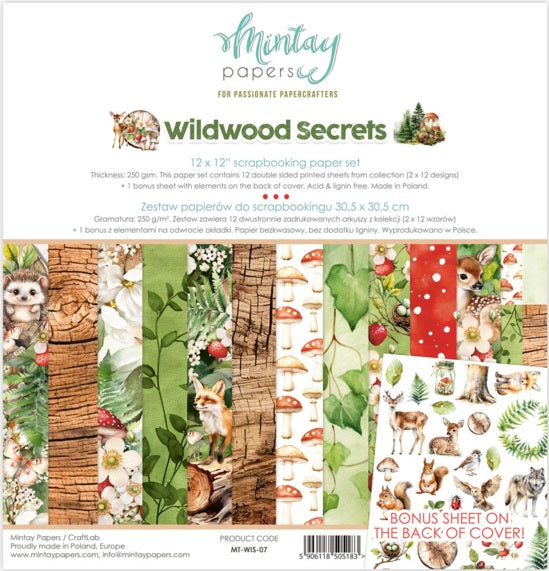 Wildwood Secrets 12”x12” Paper Set