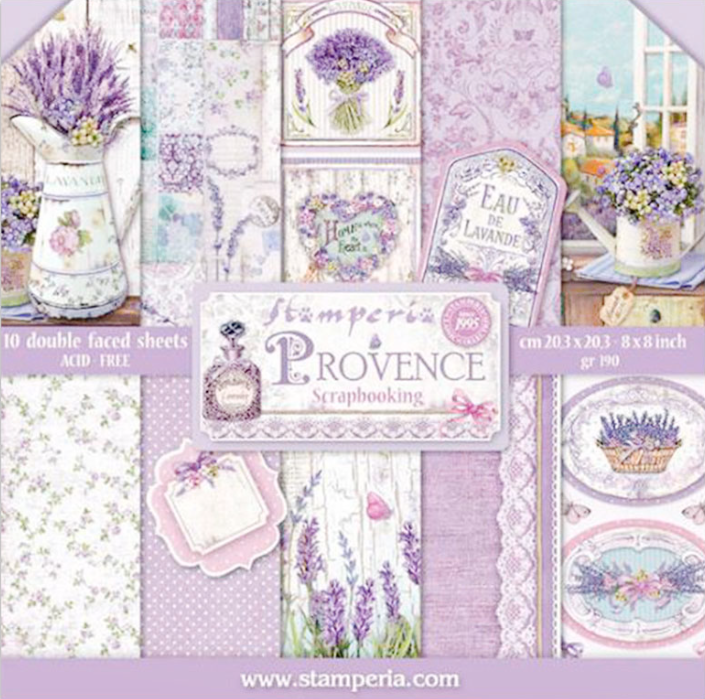 Provence 8"x8" Scrapbooking Pad